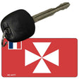 Wallis Flag Novelty Aluminum Key Chain KC-4177