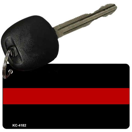 Thin Red Line Fire Novelty Aluminum Key Chain KC-4182