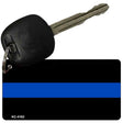 Thin Blue Line Police Novelty Aluminum Key Chain KC-4183