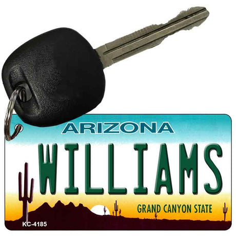 Williams Arizona State License Plate Tag Key Chain KC-4185