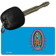 Virgin Mary Blue OffSet Novelty Aluminum Key Chain KC-4188