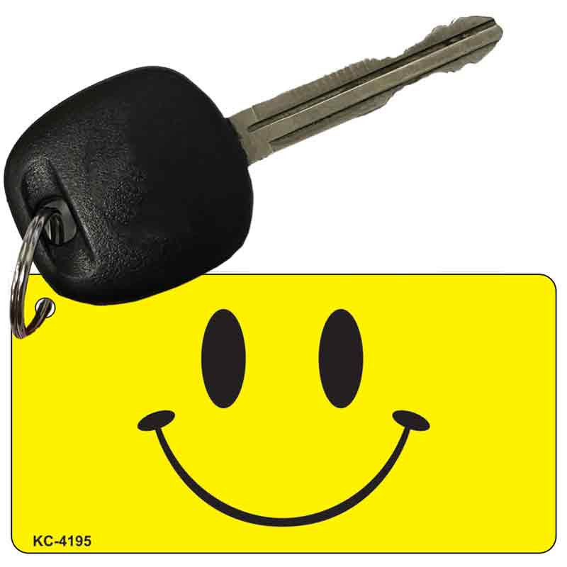 Happy Face Novelty Metal Key Chain KC-4195