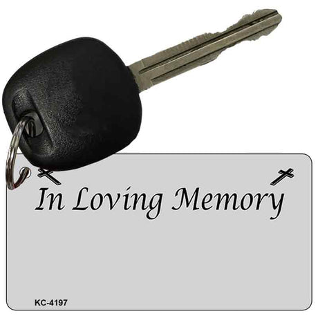 In Loving Memory Gray Novelty Metal Key Chain KC-4197