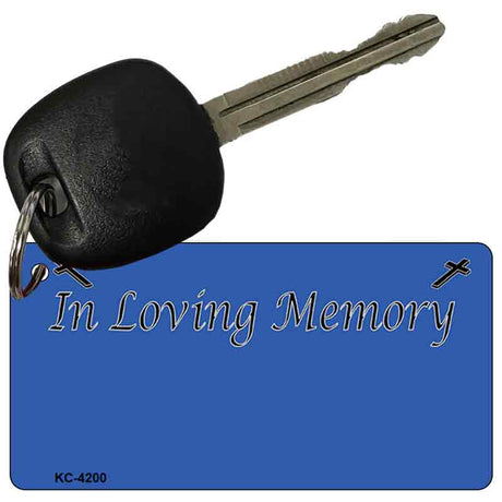 In Loving Memory Blue Novelty Metal Key Chain KC-4200