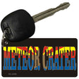 Meteor Crater Arizona Flag Novelty Metal Key Chain