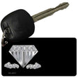 Diamonds Offset Novelty Metal Key Chain