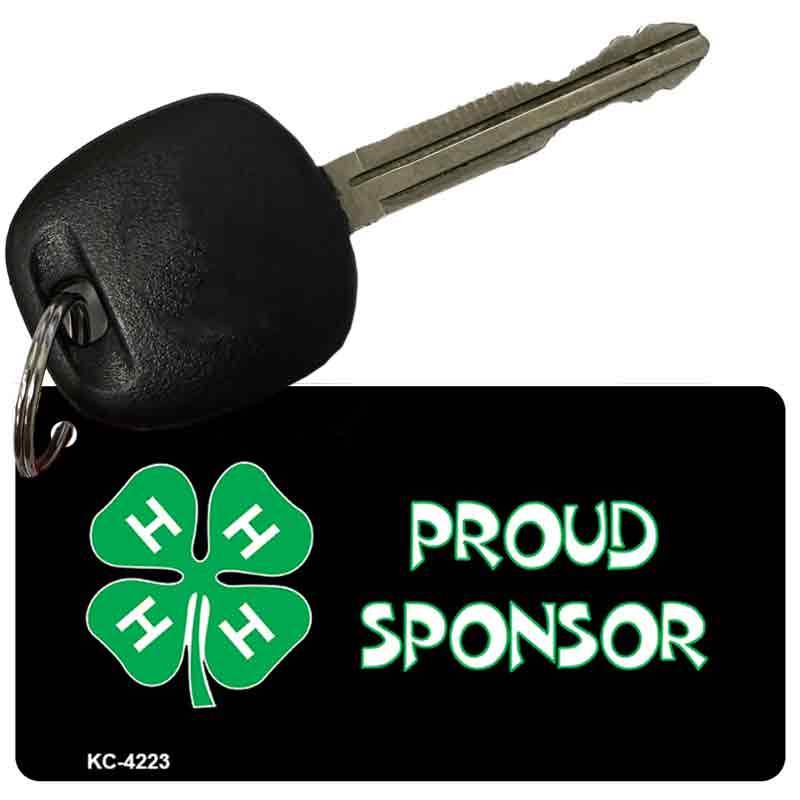 4-H Proud Sponsor Novelty Metal Key Chain KC-4223