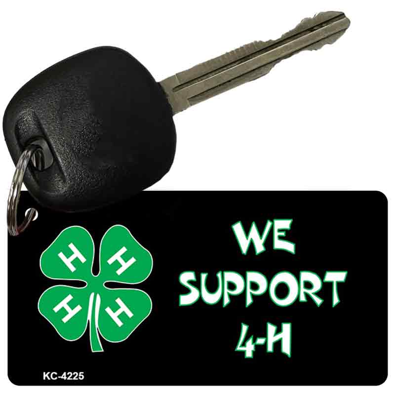 We Support 4-H Novelty Metal Key Chain KC-4225