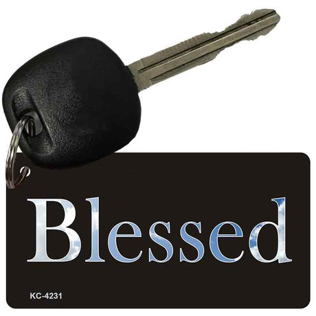 Blessed Blue Novelty Aluminum Key Chain KC-4231