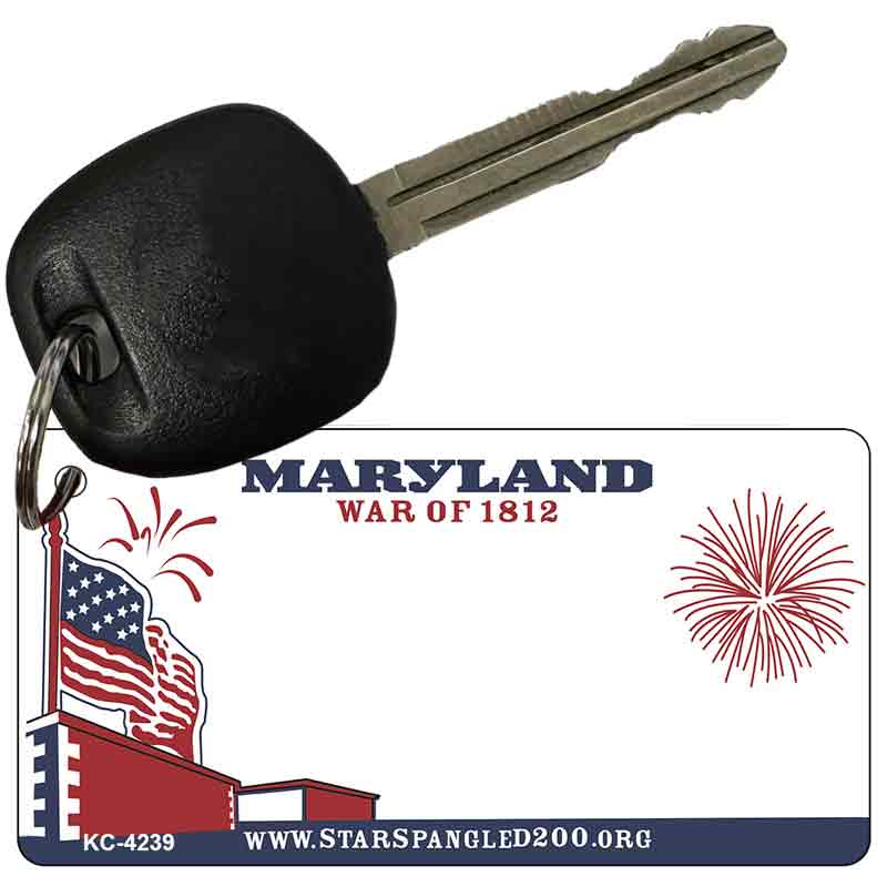 Maryland State Blank Novelty Metal Key Chain KC-4239