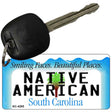 Native American South Carolina License Plate Tag Key Chain KC-4265