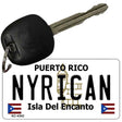 Nyrican Puerto Rico Flag Novelty Aluminum Key Chain KC-4342