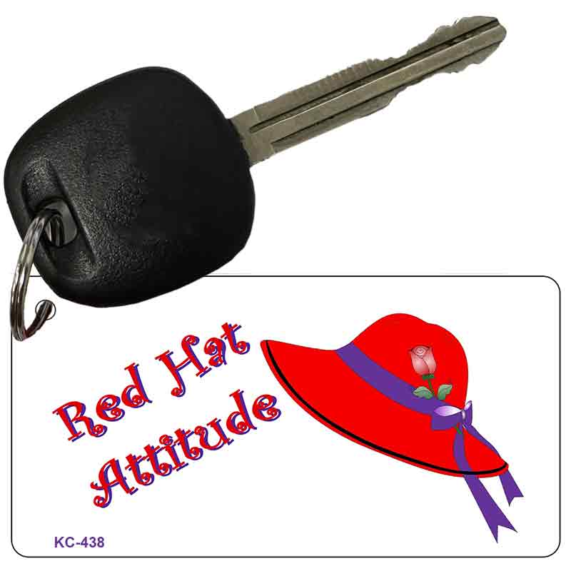 Red Hat Attitude Novelty Aluminum Key Chain KC-438