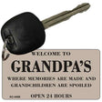 Welcome To Grandpas Novelty Aluminum Key Chain KC-4458