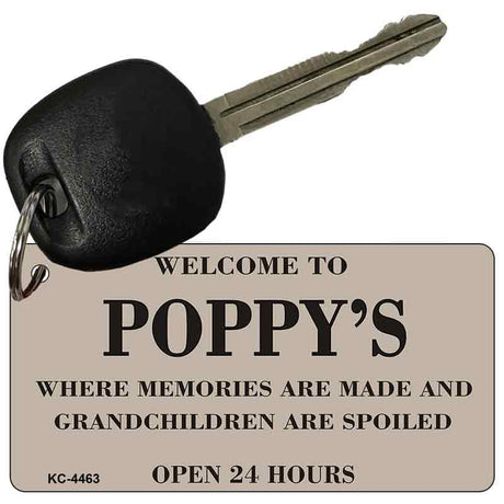 Welcome To Poppys Novelty Aluminum Key Chain KC-4463