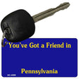 Pennsylvania State Blank Novelty Metal Key Chain KC-4559