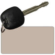 Tan Solid Novelty Metal Key Chain