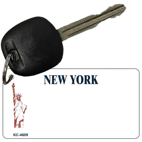 New York State Blank Novelty Metal Key Chain KC-4609