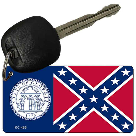 Georgia State Flag Novelty Aluminum Key Chain KC-466