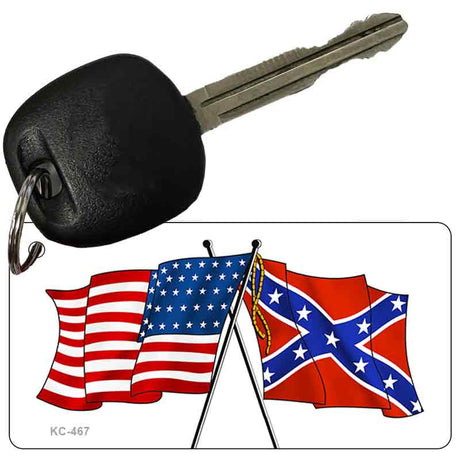 Confederate American Flags Novelty Aluminum Key Chain KC-467