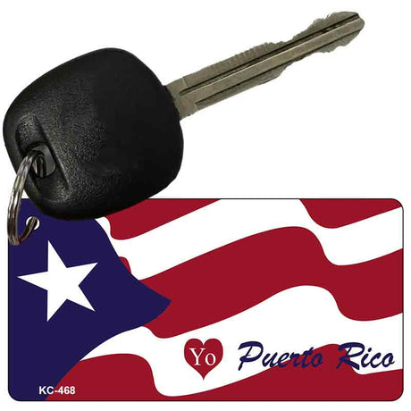 Puerto Rico Flag Novelty Aluminum Key Chain KC-468