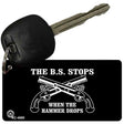 The BS Stops Novelty Aluminum Key Chain KC-4690