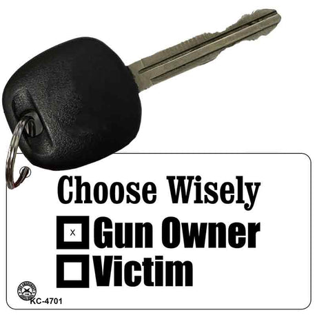 Gun Owner Novelty Aluminum Key Chain KC-4701