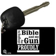 Bible & Gun Novelty Aluminum Key Chain KC-4706