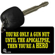 Gun Nut Novelty Aluminum Key Chain KC-4708