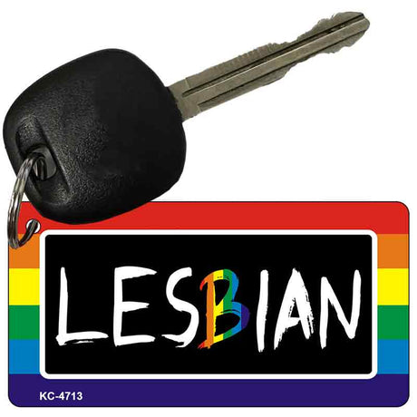 Lesbian Rainbow Designs Novelty Aluminum Key Chain KC-4713