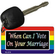 Can I Vote Rainbow Designs Novelty Aluminum Key Chain KC-4716