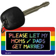 Get Married Rainbow Designs Novelty Aluminum Key Chain KC-4717