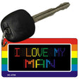 Love My Man Rainbow Designs Novelty Aluminum Key Chain KC-4720