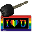 I Love U Rainbow Designs Novelty Aluminum Key Chain KC-4723