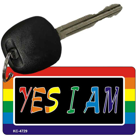 Yes I Am Rainbow Designs Novelty Aluminum Key Chain KC-4729