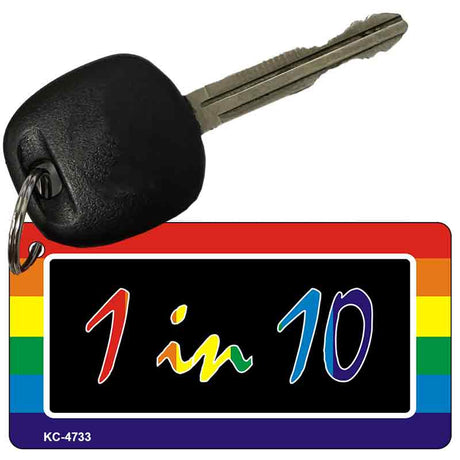 1 in 10 Rainbow Designs Novelty Aluminum Key Chain KC-4733