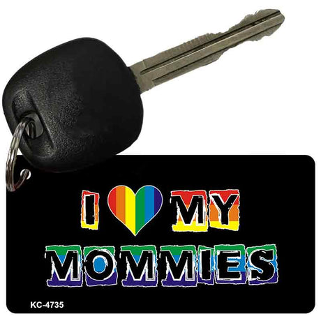 Love My Mommies Rainbow Designs Novelty Aluminum Key Chain KC-4735