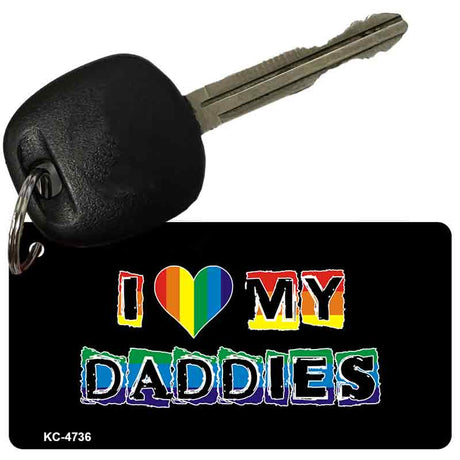 Love My Daddies Rainbow Designs Novelty Aluminum Key Chain KC-4736