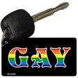 Gay Rainbow Design Novelty Aluminum Key Chain KC-4743