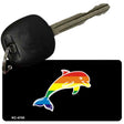 Dolphin Rainbow Design Novelty Aluminum Key Chain KC-4745