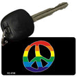 Peace Rainbow Design Novelty Aluminum Key Chain KC-4748