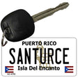 Santurce Puerto Rico Flag Novelty Aluminum Key Chain KC-4752