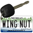 Wing Nut Michigan State License Plate Tag Novelty Key Chain KC-4759