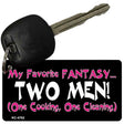 Fantasy Two Men Novelty Aluminum Key Chain KC-4762