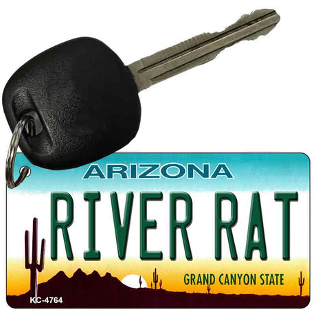 River Rat Arizona State License Plate Tag Key Chain KC-4764