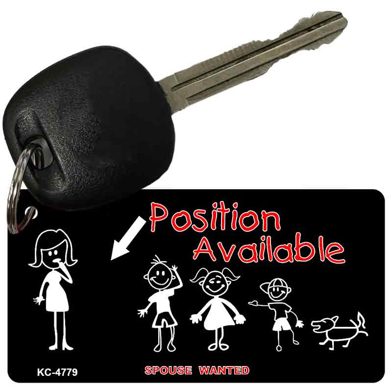 Position Available Husband Novelty Aluminum Key Chain KC-4779