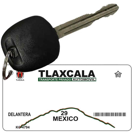 Tlaxcala Mexico Blank Novelty Metal Key Chain KC-4794