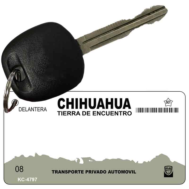 Chihuahua Mexico Blank Novelty Metal Key Chain KC-4767