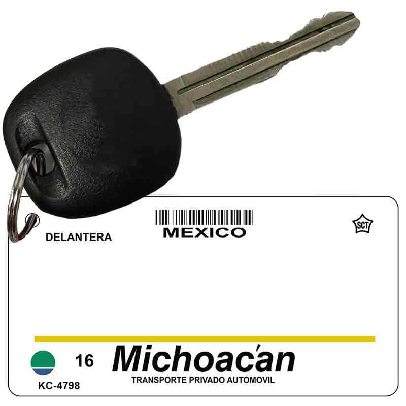 Michoacan Mexico Blank Novelty Metal Key Chain KC-4768