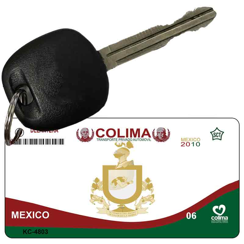 Colima Mexico Blank Novelty Metal Key Chain KC-4803